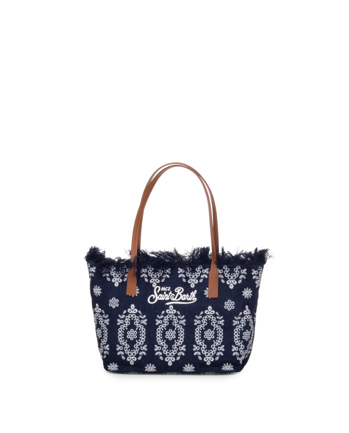 MC2 St. Barth Borsa donna shopper medium sangallo denim scuro