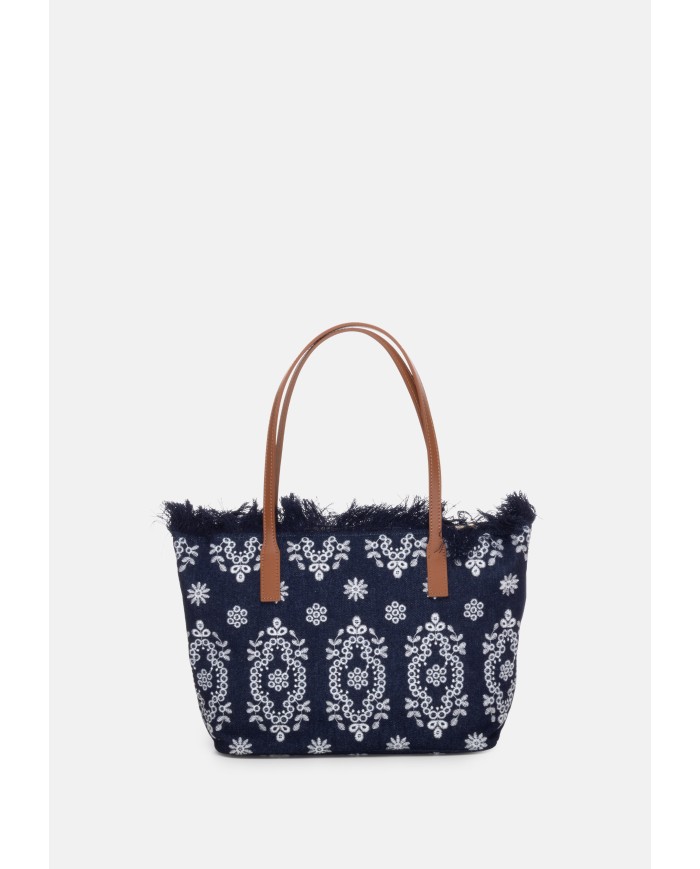 MC2 St. Barth Borsa donna shopper medium sangallo denim scuro