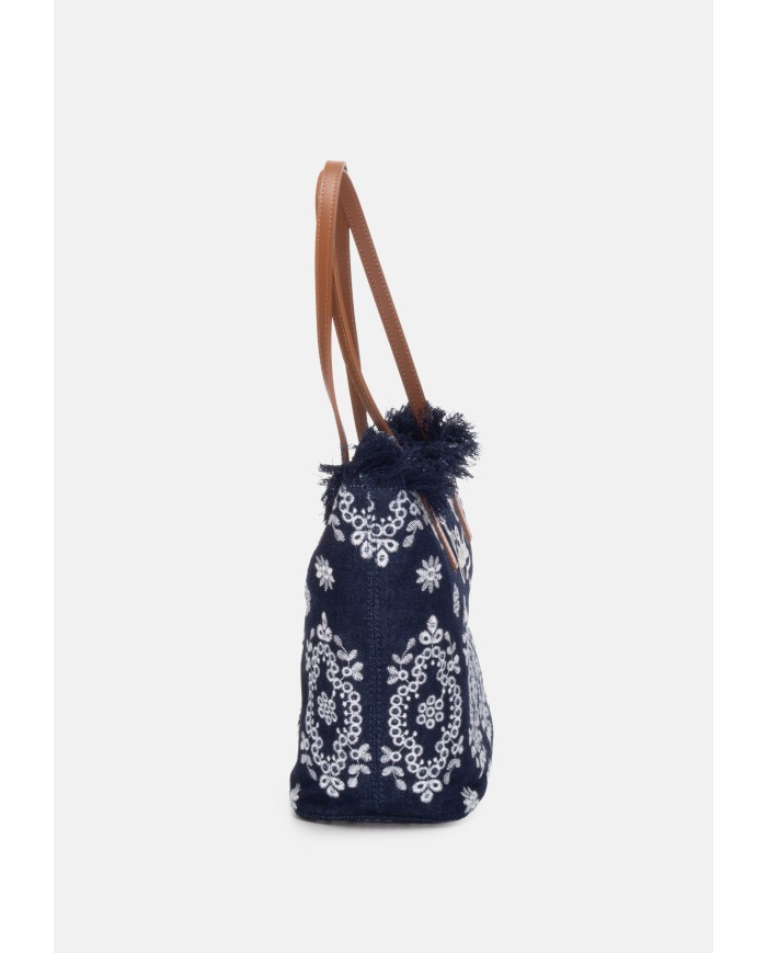 MC2 St. Barth Borsa donna shopper medium sangallo denim scuro