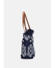 MC2 St. Barth Borsa donna shopper medium sangallo denim scuro