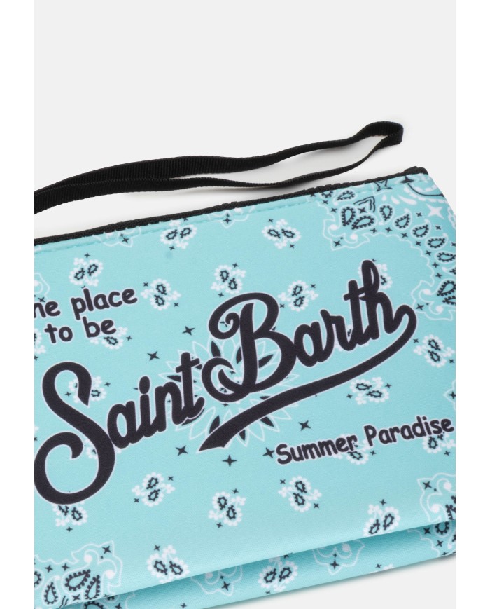 MC2 St. Barth Pochette Aline fantasia bandana Celeste