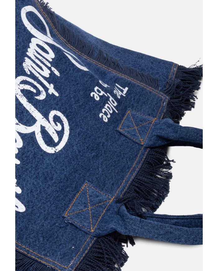 MC2 St. Barth Borsa donna Vanity denim Blu scuro