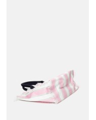 MC2 St. Barth Borsa donna Vanity rigata bianco rosa