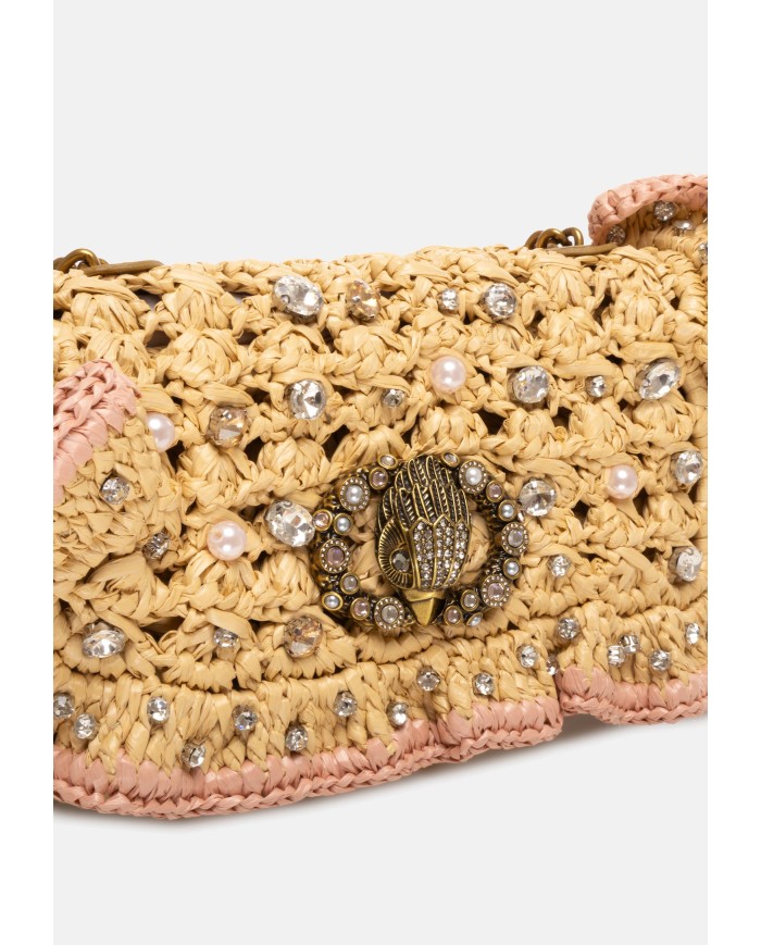 Kurt Geiger London Borsa donna rafia BEIGE OTH