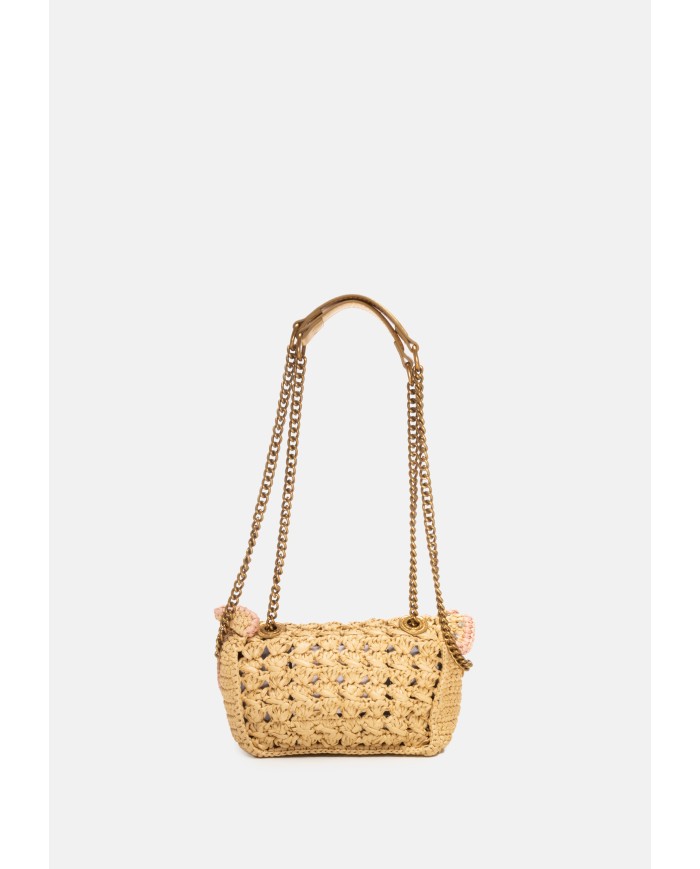 Kurt Geiger London Borsa donna rafia BEIGE OTH