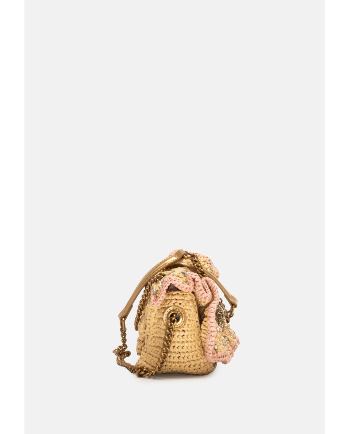 Kurt Geiger London Borsa donna rafia BEIGE OTH