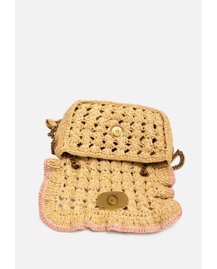 Kurt Geiger London Borsa donna rafia BEIGE OTH