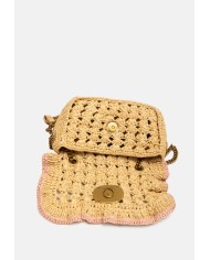 Kurt Geiger London Borsa donna rafia BEIGE OTH