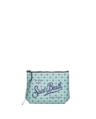 MC2 St. Barth Pochette uomo Aline fiori verde acqua