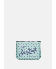 MC2 St. Barth Pochette uomo Aline fiori verde acqua