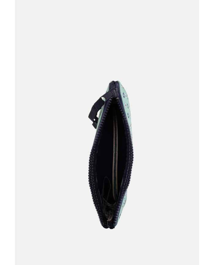MC2 St. Barth Pochette uomo Aline fiori verde acqua