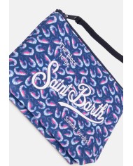 MC2 St. Barth Pochette uomo Aline stampa gamberetti blu