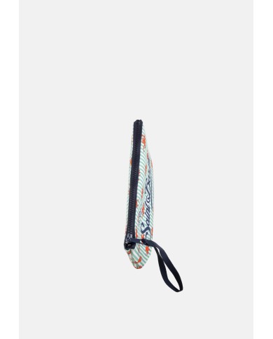 MC2 St. Barth Pochette uomo Aline neoprene stampa polpi bianco verde