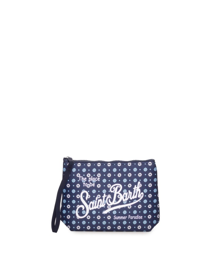 MC2 St. Barth Pochette uomo Aline stampa fiori blu