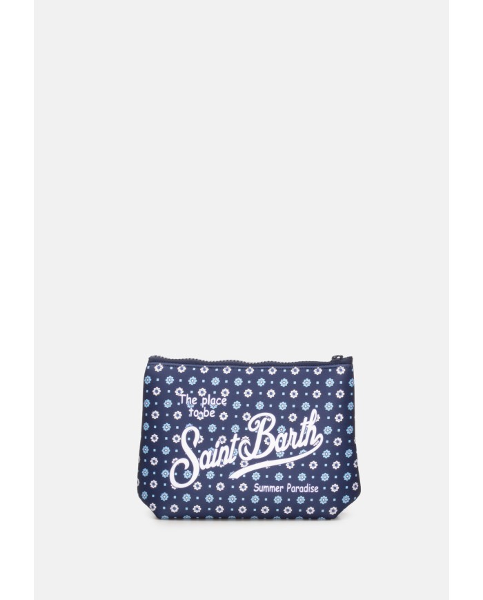 MC2 St. Barth Pochette uomo Aline stampa fiori blu