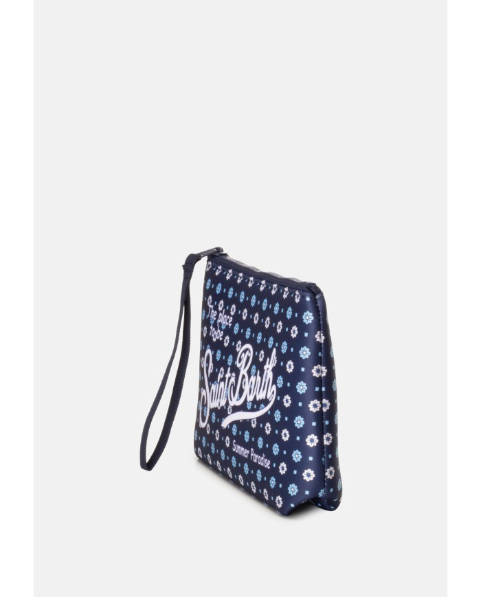 MC2 St. Barth Pochette uomo Aline stampa fiori blu