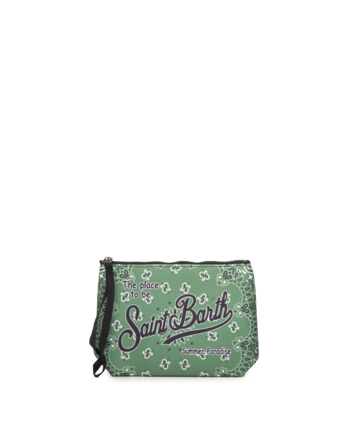 MC2 St. Barth Pochette Aline stampa bandana verde
