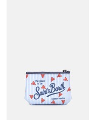 MC2 St. Barth Pochette uomo Aline stampa granchi Celeste