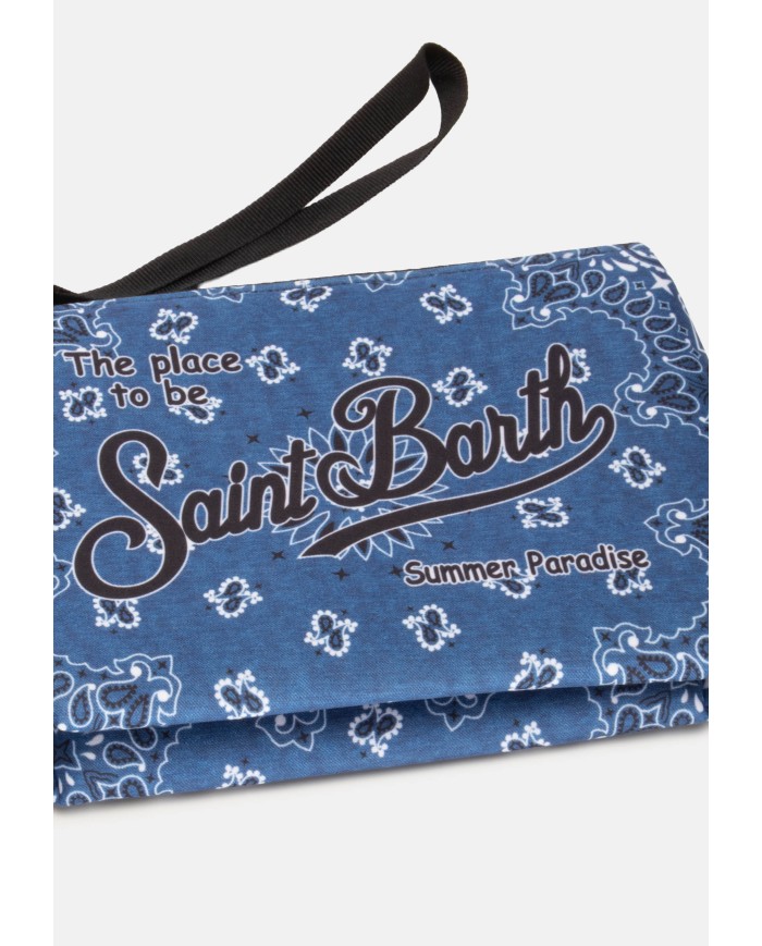 MC2 St. Barth Pochette uomo Aline stampa bandana blu