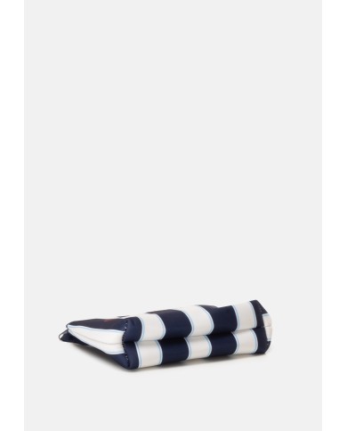 MC2 St. Barth Pochette uomo Aline rigata bianco blu