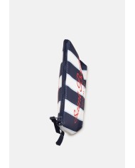 MC2 St. Barth Pochette uomo Aline rigata bianco blu