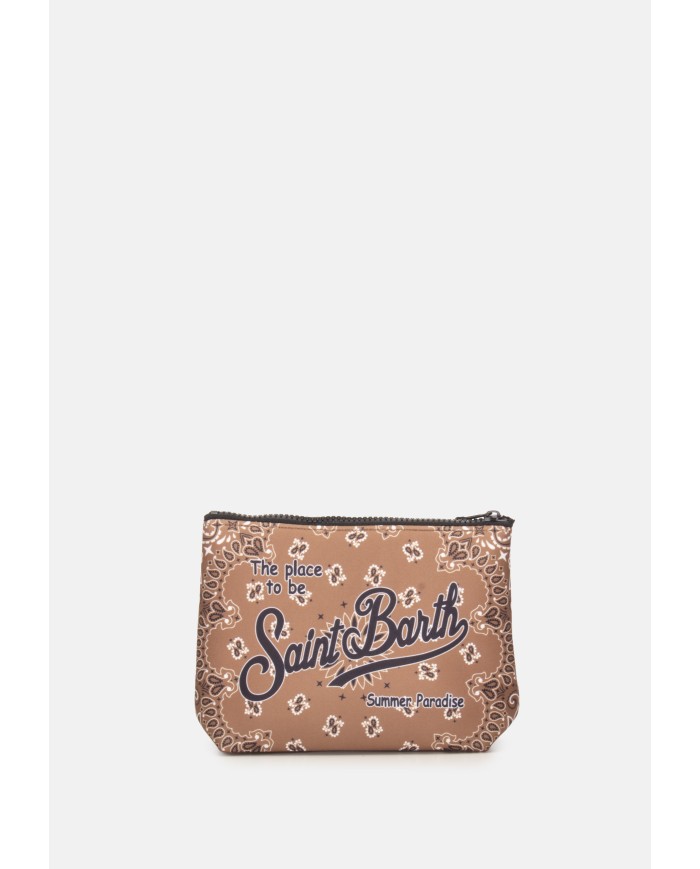 MC2 St. Barth Pochette uomo Aline stampa bandana marrone