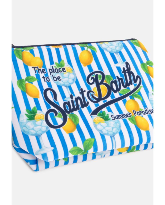MC2 St. Barth Pochette uomo Aline stampa limoni Azzurra