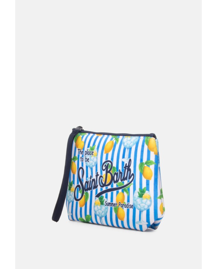MC2 St. Barth Pochette uomo Aline stampa limoni Azzurra