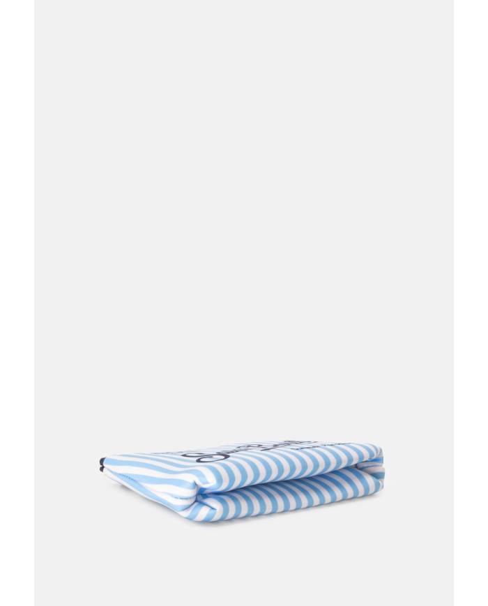 MC2 St. Barth Pochette uomo Aline rigata bianco celeste