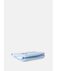 MC2 St. Barth Pochette uomo Aline rigata bianco celeste