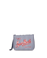 MC2 St. Barth Pochette uomo Aline rigata Blu Bianco
