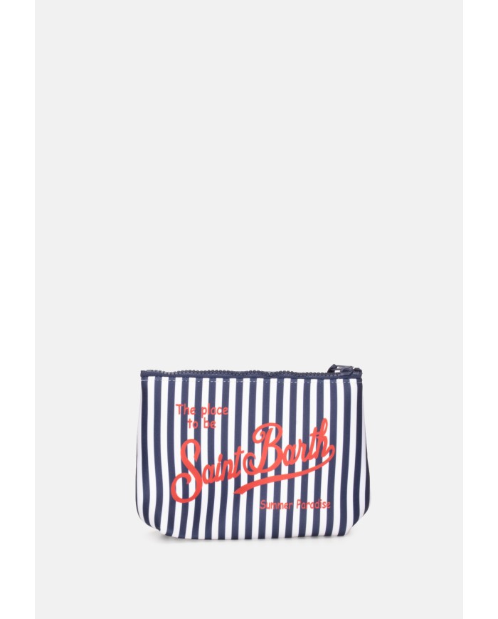MC2 St. Barth Pochette uomo Aline rigata Blu Bianco