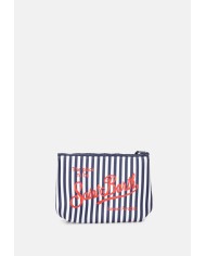 MC2 St. Barth Pochette uomo Aline rigata Blu Bianco
