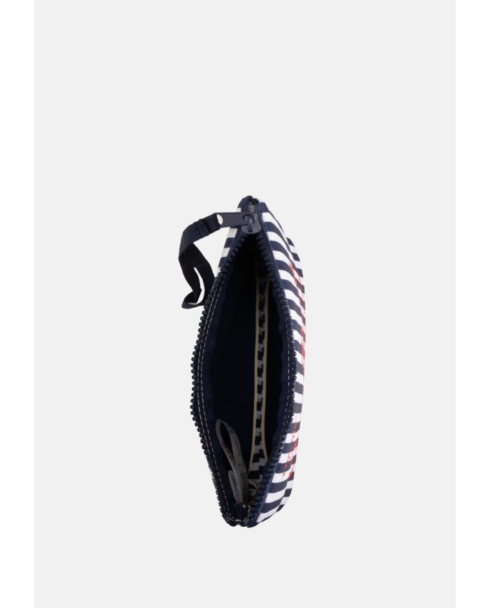 MC2 St. Barth Pochette uomo Aline rigata Blu Bianco