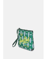 MC2 St. Barth Pochette Aline stampa racchette e orologi verde blu