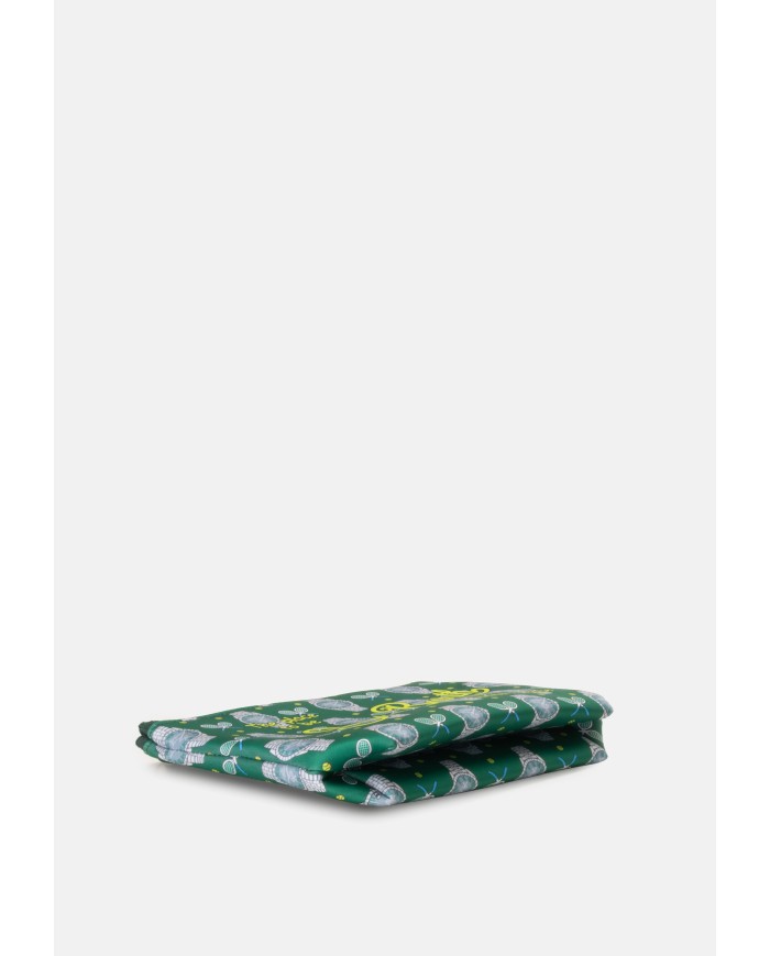 MC2 St. Barth Pochette Aline stampa racchette e orologi verde blu