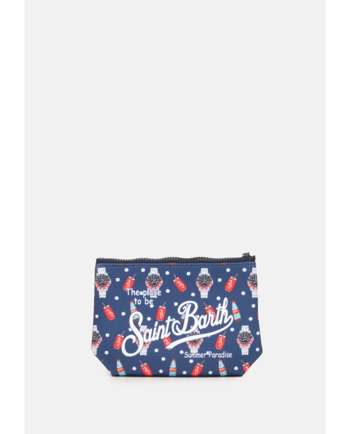MC2 St. Barth Pochette Aline stampa olologi e coca cola blu