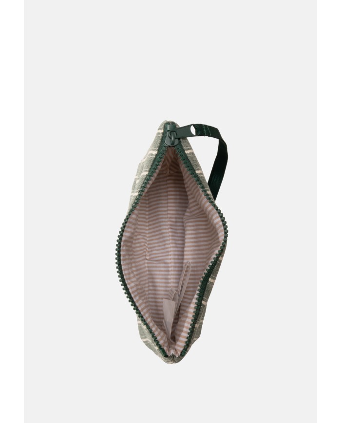 MC2 St. Barth Pochette Aline cotone rigata verde