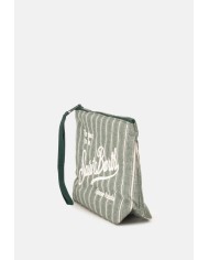 MC2 St. Barth Pochette Aline cotone rigata verde