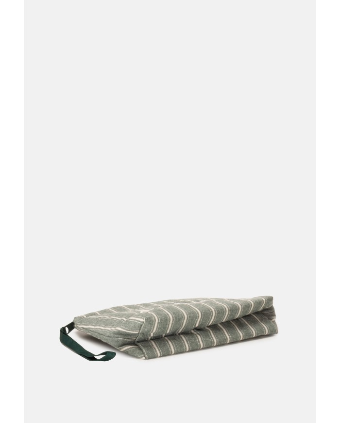 MC2 St. Barth Pochette Aline cotone rigata verde