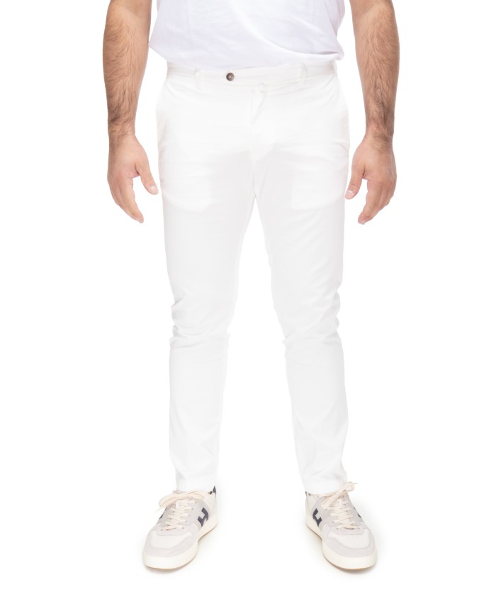 BRIGLIA Pantalone uomo bianco