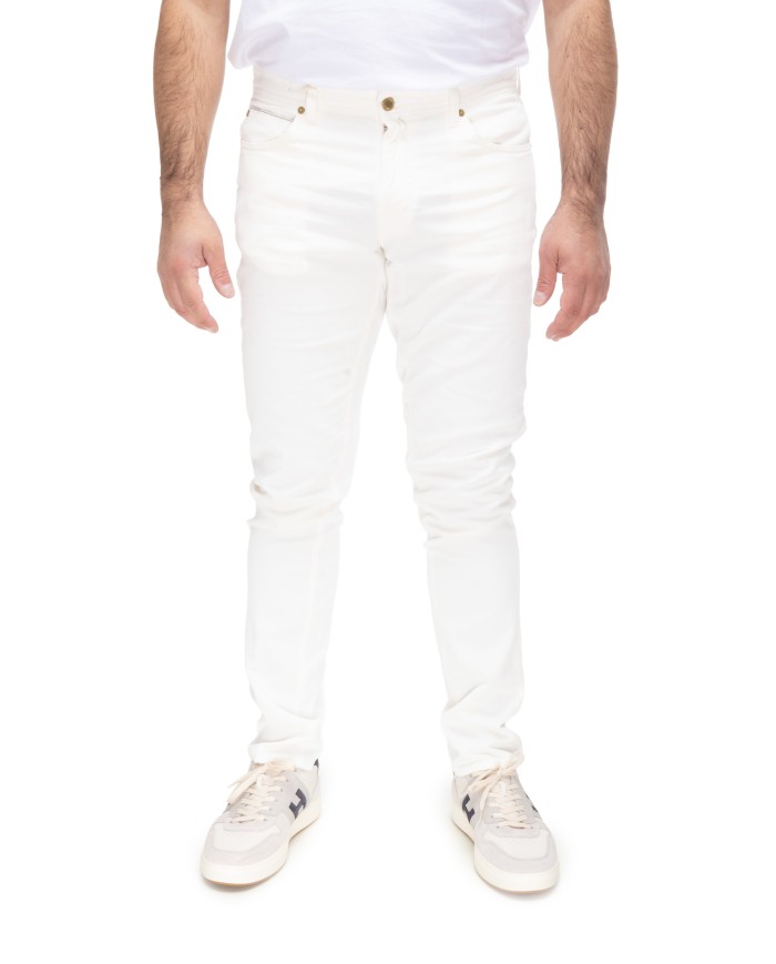 BRIGLIA Pantalone uomo Ribot bianco