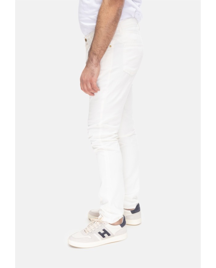 BRIGLIA Pantalone uomo Ribot bianco