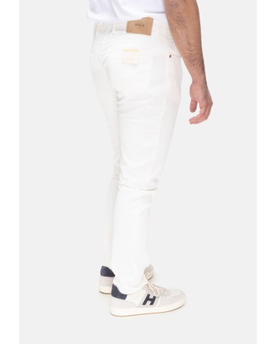 BRIGLIA Pantalone uomo Ribot bianco