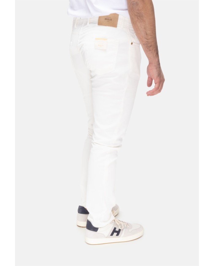 BRIGLIA Pantalone uomo Ribot bianco