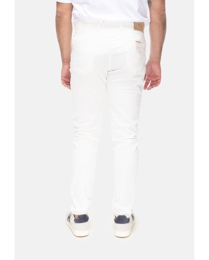 BRIGLIA Pantalone uomo Ribot bianco