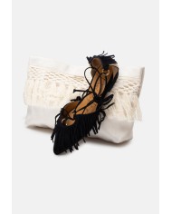 PASSION BLANCHE Scarpe donna Marilyn frange Nera
