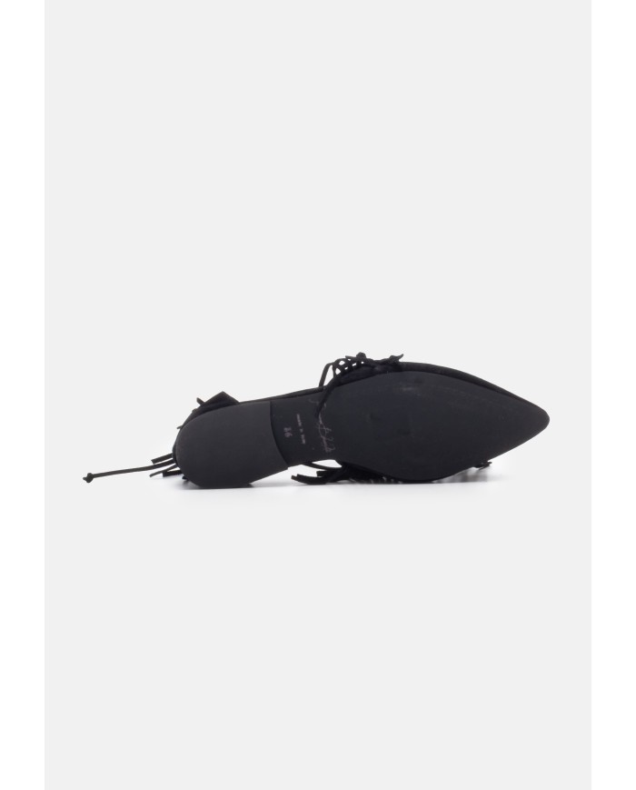 PASSION BLANCHE Scarpe donna Marilyn frange Nera