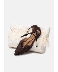 PASSION BLANCHE Scarpe donna Marilyn frange Marrone