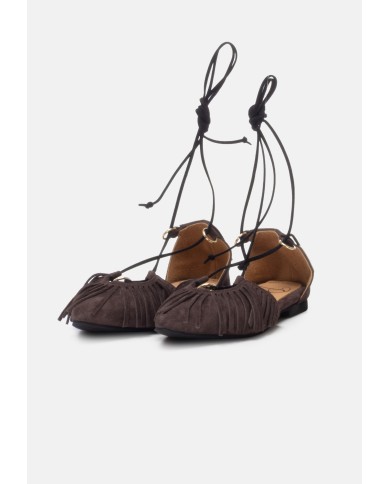 PASSION BLANCHE Scarpe donna Marilyn frange Marrone